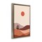 Stupell Industries Boho Desert with Plant Framed Floater Canvas Wall Art Design by Omar Escalante